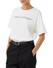 Load image into Gallery viewer, C&amp;M Asher Tee - White with Black
