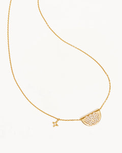 By Charlotte Live in Light Lotus Necklace