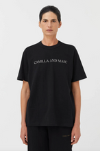 Load image into Gallery viewer, C&amp;M Asher Tee - Black with Stone