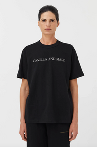 C&M Asher Tee - Black with Stone
