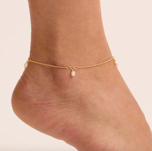 By Charlotte With Grace Pearl Anklet