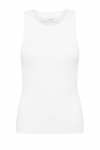 Nude Lucy Classic Knit Tank - White