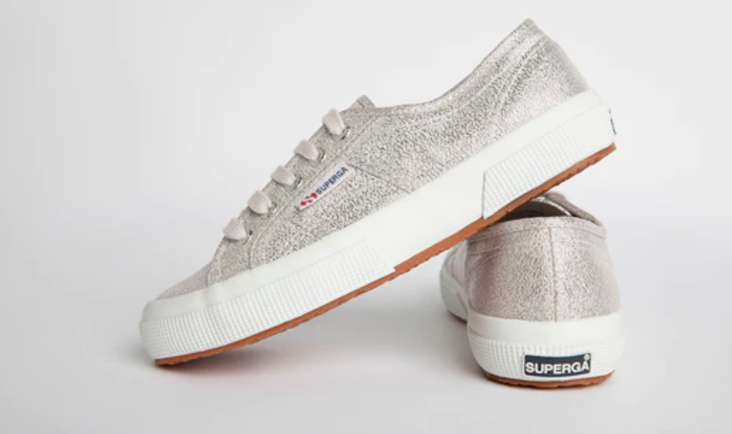 Superga 2750 Silver Lame Pops Co