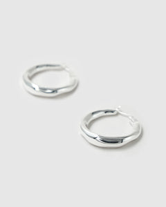 Brie Leon Organica Hoops Small - Silver