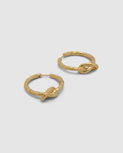Load image into Gallery viewer, Brie Leon Knotted Huggies - Gold