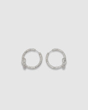 Load image into Gallery viewer, Brie Leon Knotted Huggies - Silver