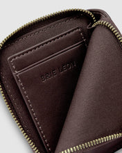 Load image into Gallery viewer, Brie Leon Adie Zip Around Wallet - Chocolate