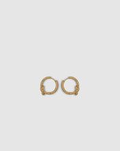 Load image into Gallery viewer, Brie Leon Knotted Mini Huggies - Gold
