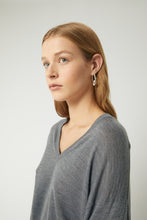 Load image into Gallery viewer, Brie Leon Knotted Huggies - Silver