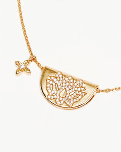 By Charlotte Live in Light Lotus Necklace