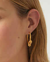 Load image into Gallery viewer, Brie Leon Knotted Huggies - Gold