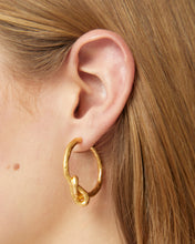 Load image into Gallery viewer, Brie Leon Knotted Huggies - Gold