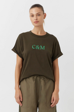 Load image into Gallery viewer, C&amp;M Huntington Tee - Army Green