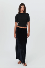 Load image into Gallery viewer, Rowie Robbie Silk Velvet Maxi Skirt