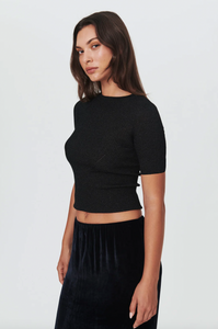 Rowie Stanley Lurex Knit Tee