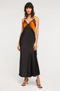 Ginia Sadie Dress - Sunset/ Black