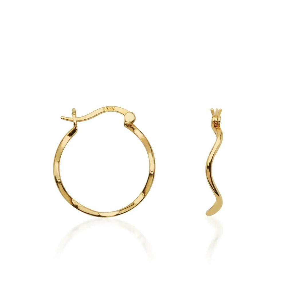 Saint Valentine Vera Wave Hoops - Gold