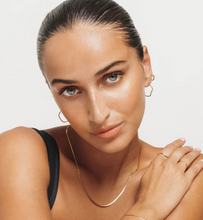 Load image into Gallery viewer, Saint Valentine Vera Wave Hoops - Gold