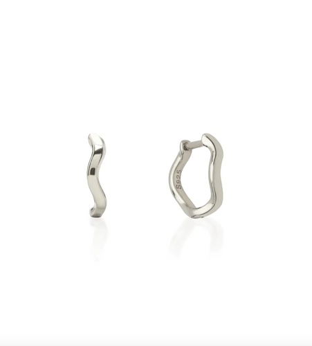 Saint Valentine Vera Wave Hoops Silver