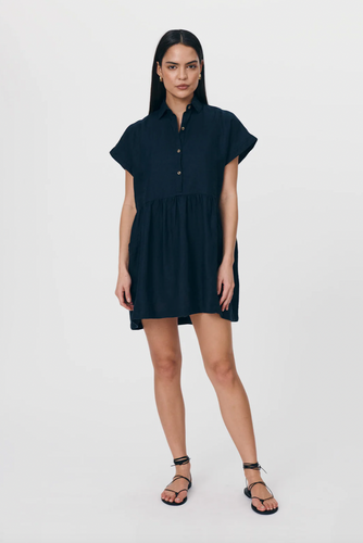 Rowie Gina Linen Mini Dress