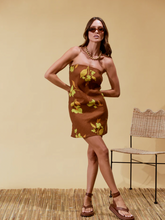 Load image into Gallery viewer, Soleil Soleil Maeve Mini Dress Tulp Carob