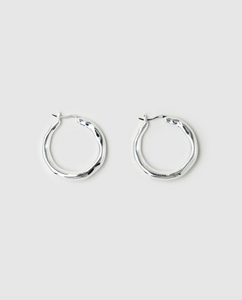 Brie Leon Organica Hoops Small - Silver