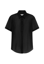 Load image into Gallery viewer, Rowie Mason Silk Shirt - Noir