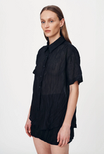 Load image into Gallery viewer, Rowie Mason Silk Shirt - Noir