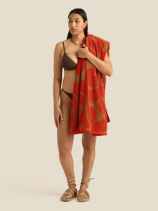 Soleil Soleil Wave Towel - Spice