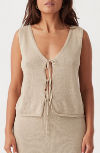 Arcaa Poppy Vest - Taupe