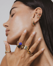 Load image into Gallery viewer, F+H Wonky Hoop Earrings - Silver