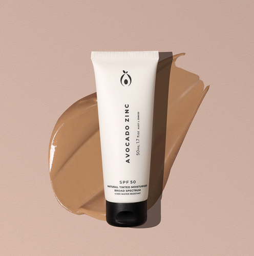 Avocado Zinc Natural Tinted Moisturiser- Medium-Dark
