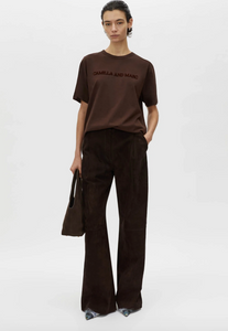 C&M Tia Flocking Tee - Bitter Choc
