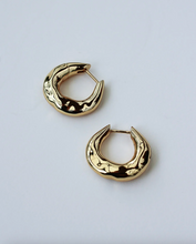 Load image into Gallery viewer, F+H Wonky Hoop Earrings - Gold