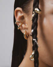 Load image into Gallery viewer, F+H Wonky Hoop Earrings - Gold