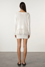 Load image into Gallery viewer, Zulu &amp; Zephyr White Crochet Knit Top