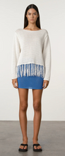 Load image into Gallery viewer, Zulu &amp; Zephyr White Crochet Knit Top