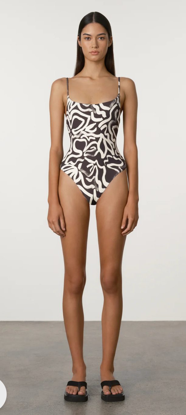 Zulu & Zephyr Paint Flower Reversible One Piece