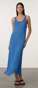 Zulu & Zephyr Crochet Knit Dress - Bright Blue