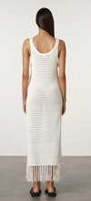 Load image into Gallery viewer, Zulu &amp; Zephyr Crochet Knit Dress - White