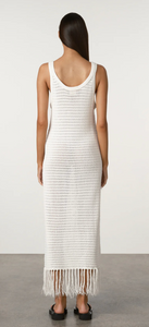 Zulu & Zephyr Crochet Knit Dress - White