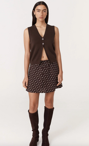 Rowie Frannie Silk Mini Skirt