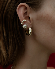 Load image into Gallery viewer, F+H Hammered Ball Studs - Silver