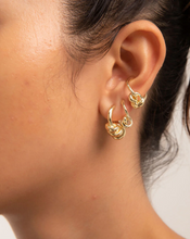 Load image into Gallery viewer, F+H Double Knot Hoops - Gold