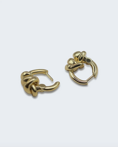 F+H Double Knot Hoops - Gold