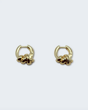Load image into Gallery viewer, F+H Double Knot Hoops - Gold