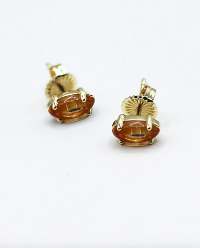 F+H Sweet Things Gemstone Studs - Citrine