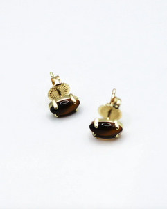 F+H Sweet Things Gemstone Studs - Tigers Eye