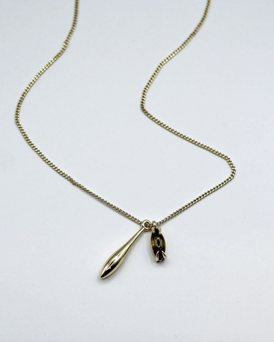 F+H Duet Droplet Chain Necklace