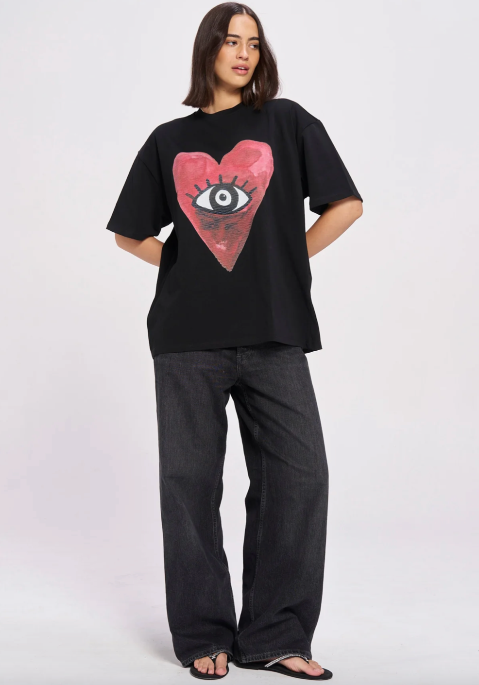 Maku The Label Burgundy Hearts Club - Black Beauty